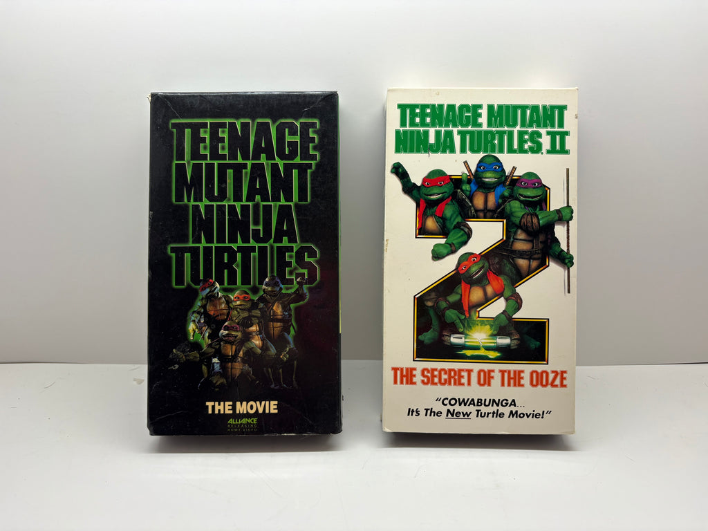 Teenage Mutant Ninja Turtles: The Movie 1990 & Secret Of The Ooze VHS Lot Bundle TESTED