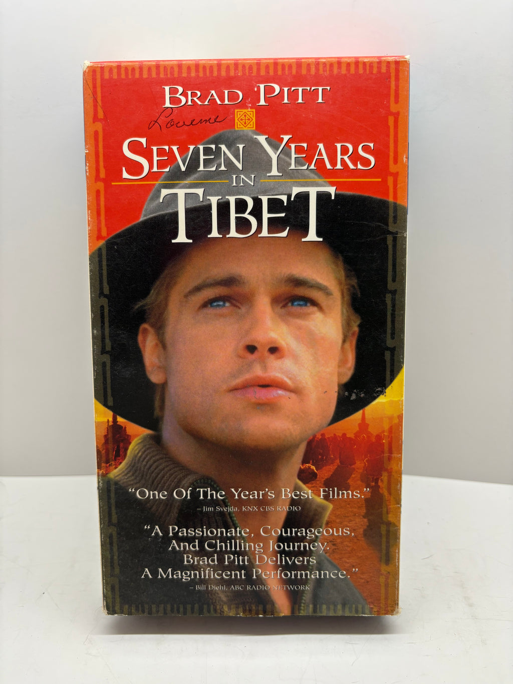 Seven Years In Tibet VHS Tape Movie Brad Pitt TESTED