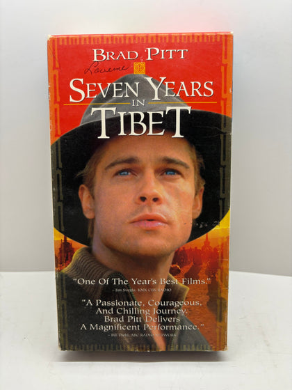 Seven Years In Tibet VHS Tape Movie Brad Pitt TESTED