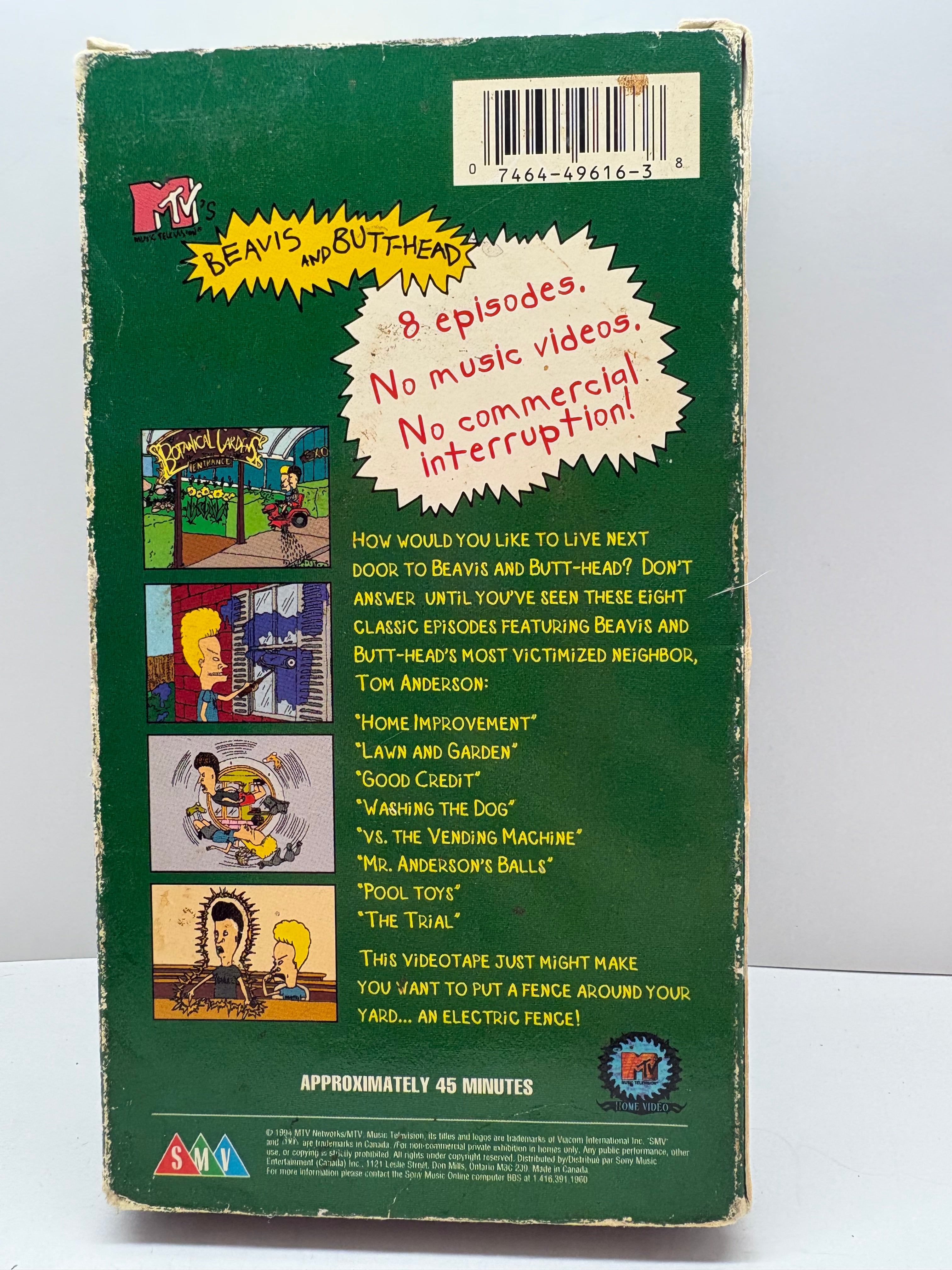Beavis and Butt-Head - There Goes the Neighborhood (VHS, 1995) TESTED