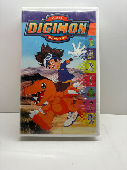 1999 Digimon Digital Monsters Volume 1 VHS Fox Kids Clamshell – Tai & Agumon – First Episodes – Vintage Anime VHS