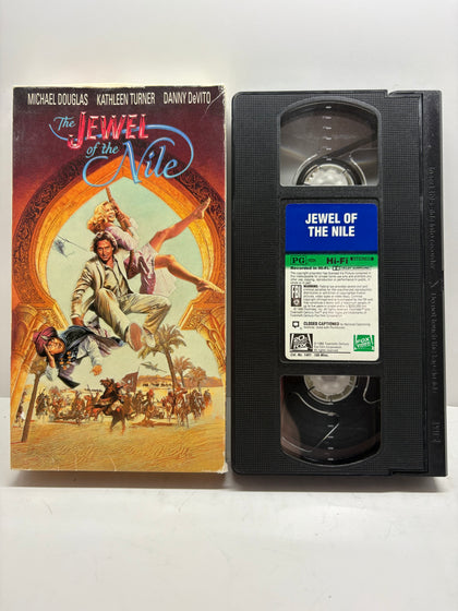 1985 The Jewel of the Nile VHS Fox Video – Michael Douglas, Kathleen Turner, Danny DeVito – Vintage Sequel Adventure