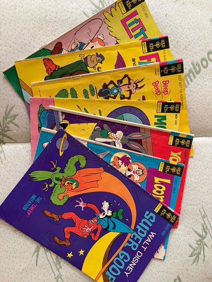 Vintage 1970s Kids Book Lot Whitman Tell-A-Tale Disney Looney Tunes Canada 7pcs