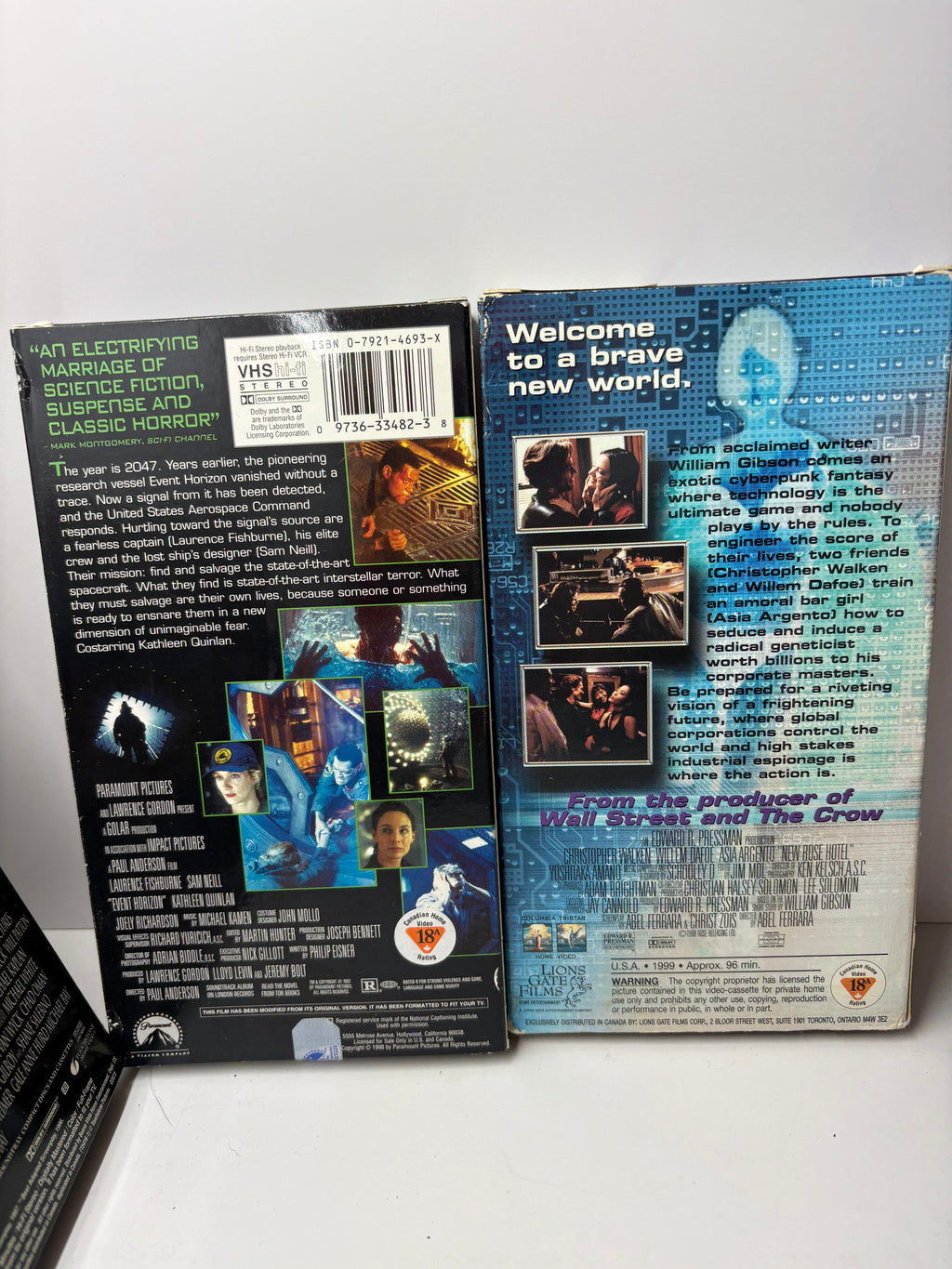 Sci-Fi VHS Lot w/ Event Horizon & eXistenZ – Cult Classics Bundle (8 Tapes) TESTED