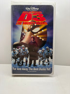 D3: The Mighty Ducks VHS (1996) - Emilio Estevez - Disney Hockey Comedy - Good Condition TESTED