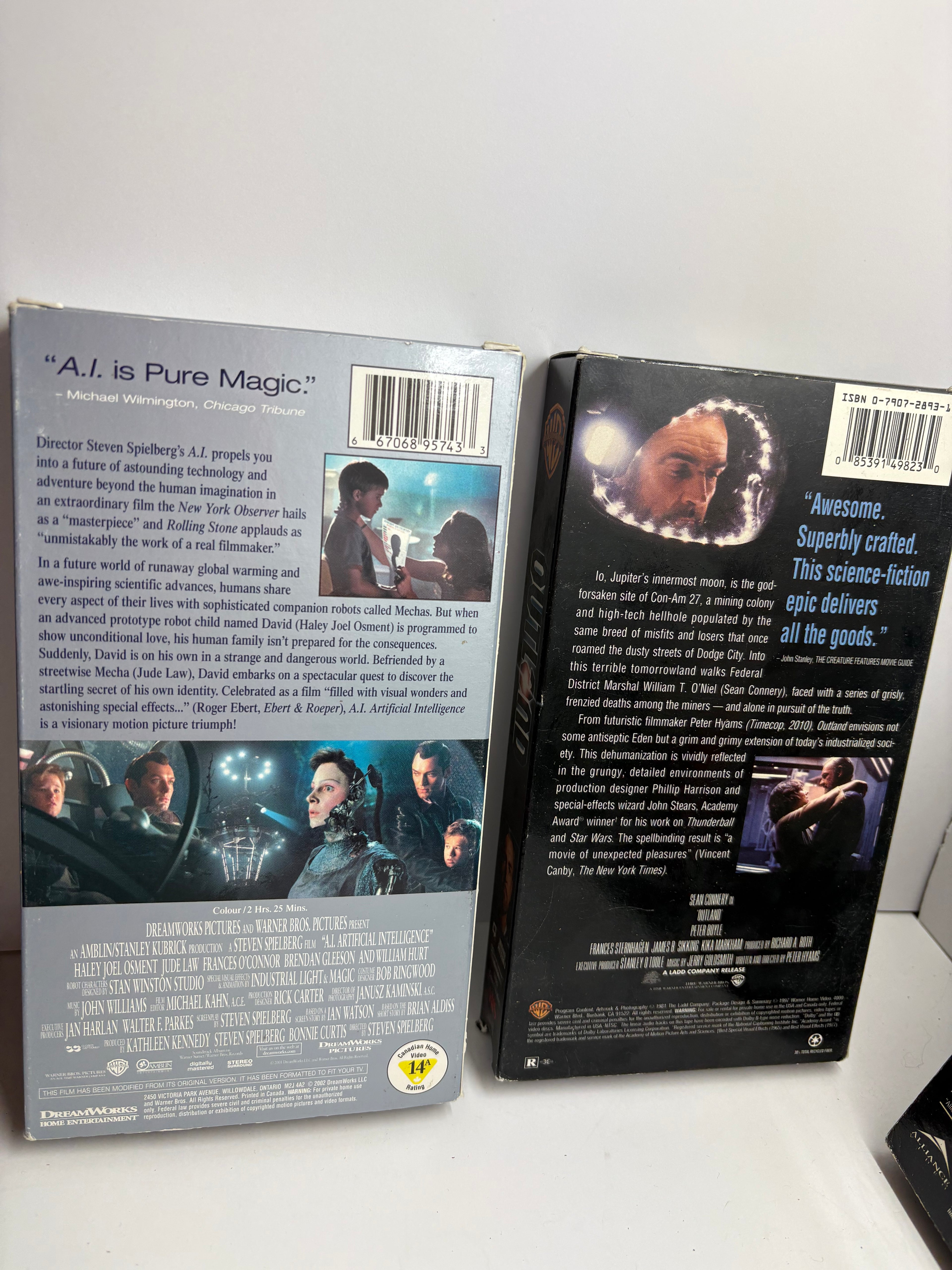 Sci-Fi VHS Lot w/ Event Horizon & eXistenZ – Cult Classics Bundle (8 Tapes) TESTED