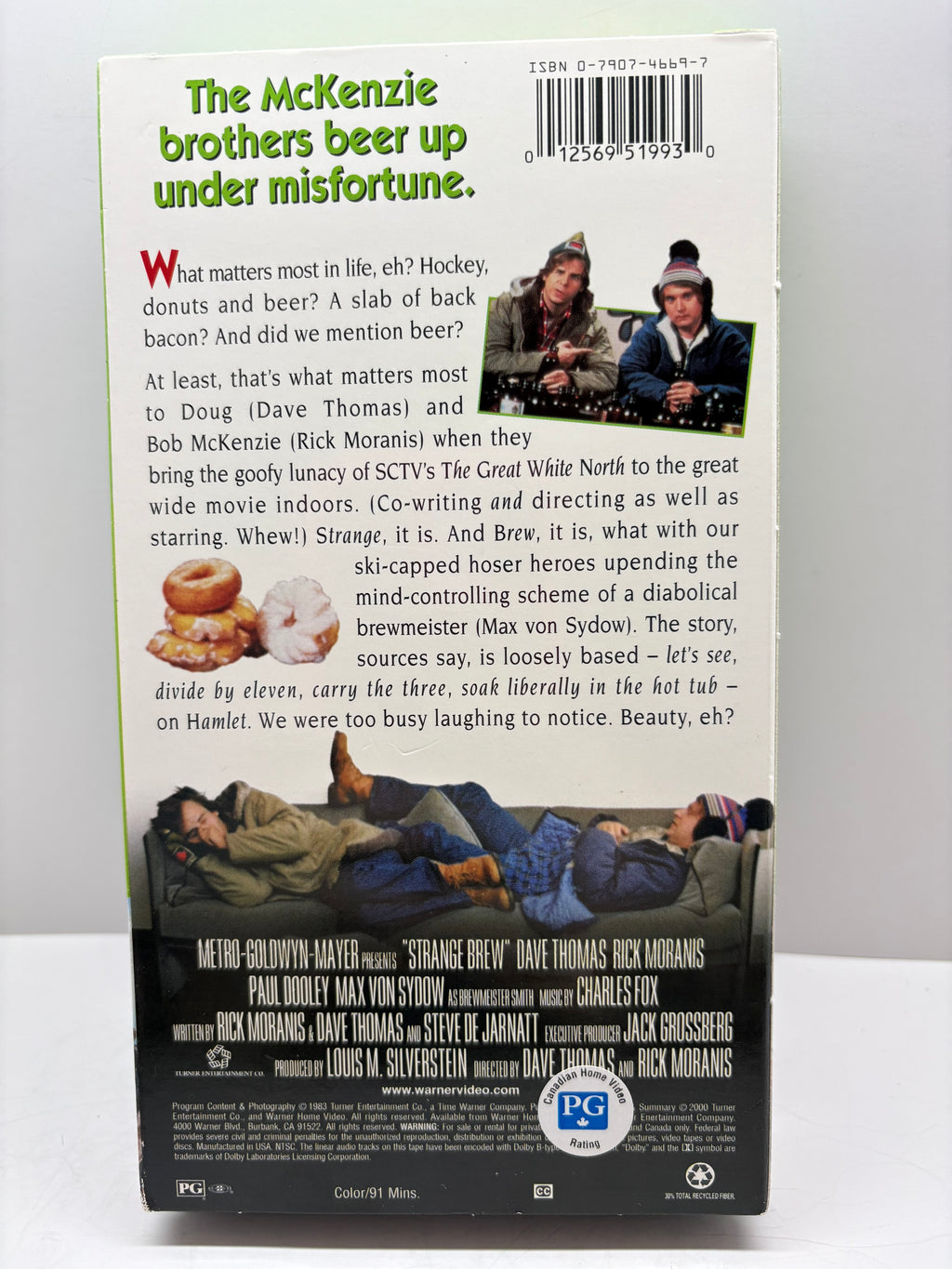 Strange Brew (VHS, 2000) TESTED niche canadian film