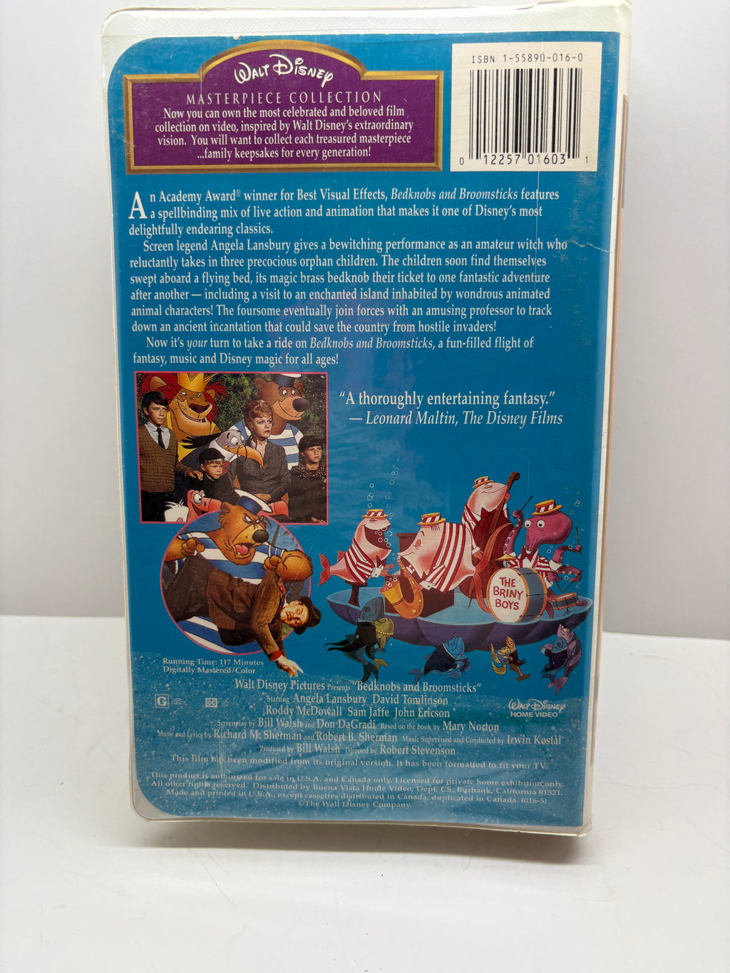 Walt Disney Bedknobs and Broomsticks VHS (1971) Masterpiece Collection – Classic Family Film 🇨🇦 TESTED