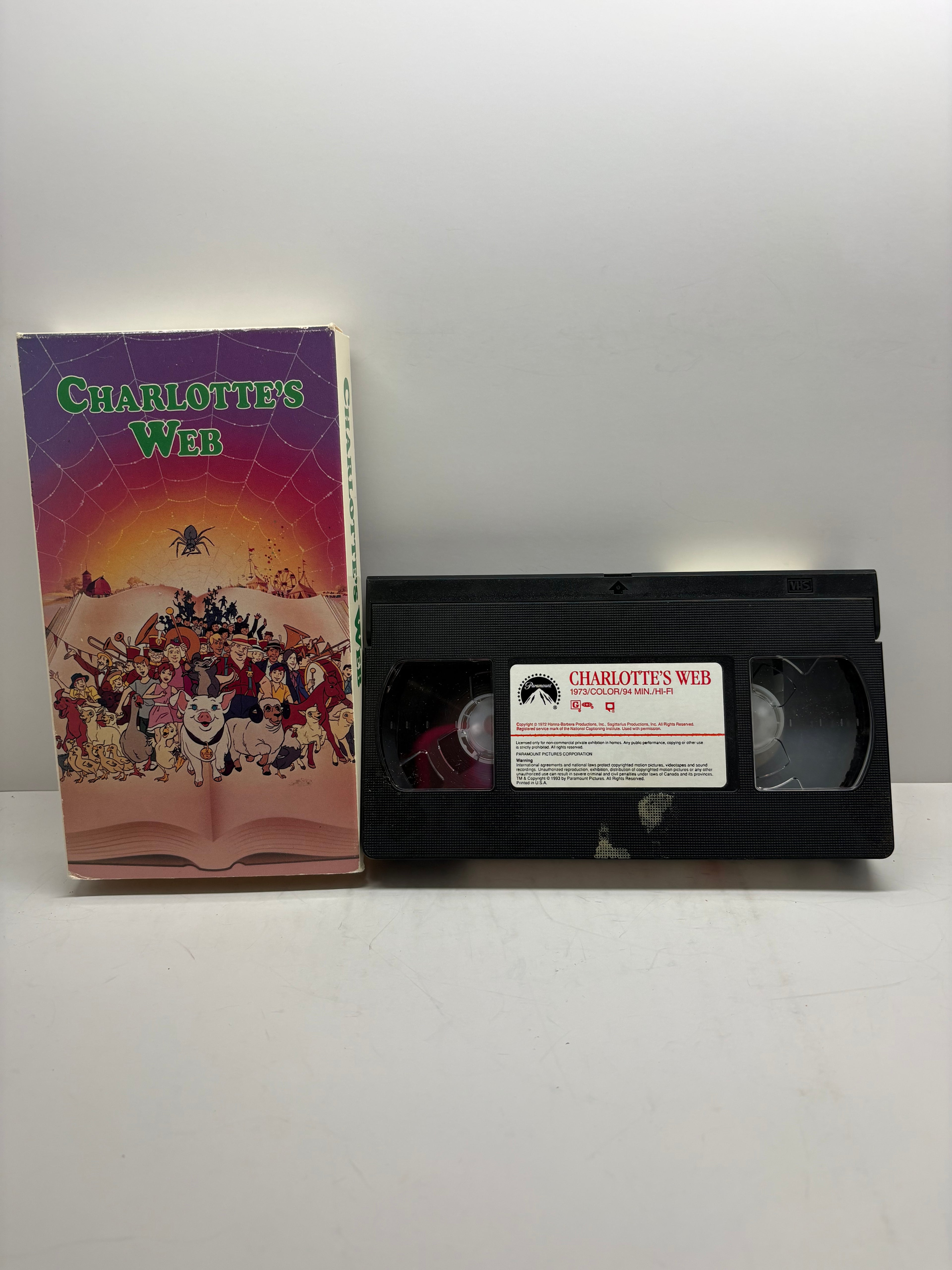 Charlotte’s Web VHS 1993 McDonald’s Exclusive Not for Resale Paramount Family Classic