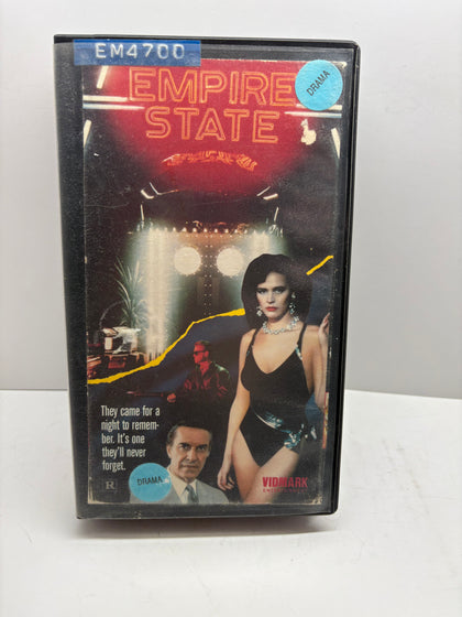 Rare 1987 Empire State VHS Vidmark Entertainment EM4700 – Drama – Vintage Black VHS Case – Good Condition