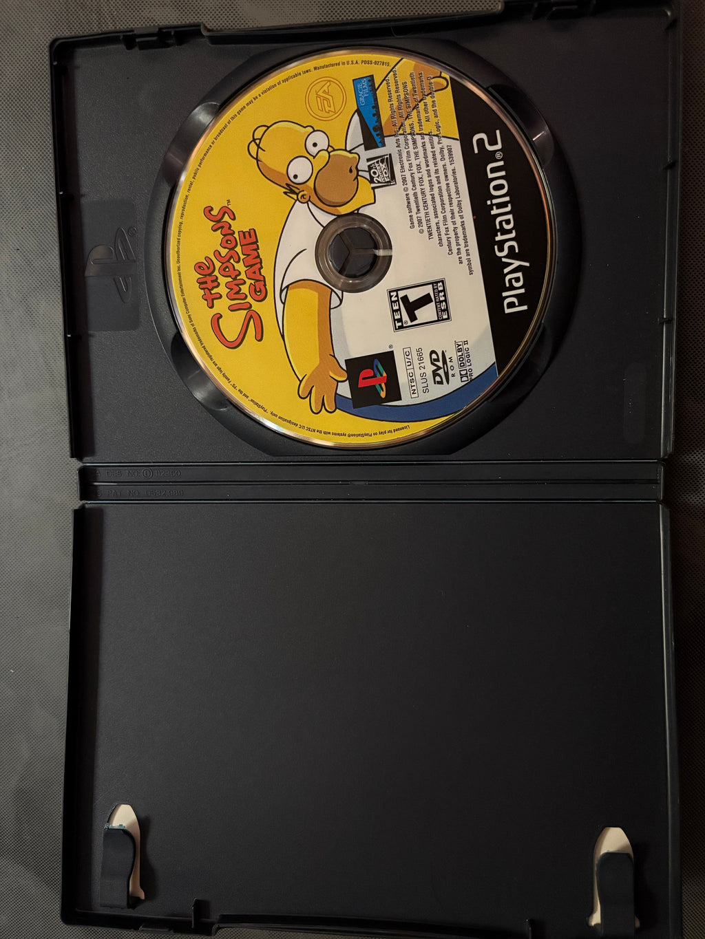 The Simpsons Game PS2 Tested No Manual PlayStation 2