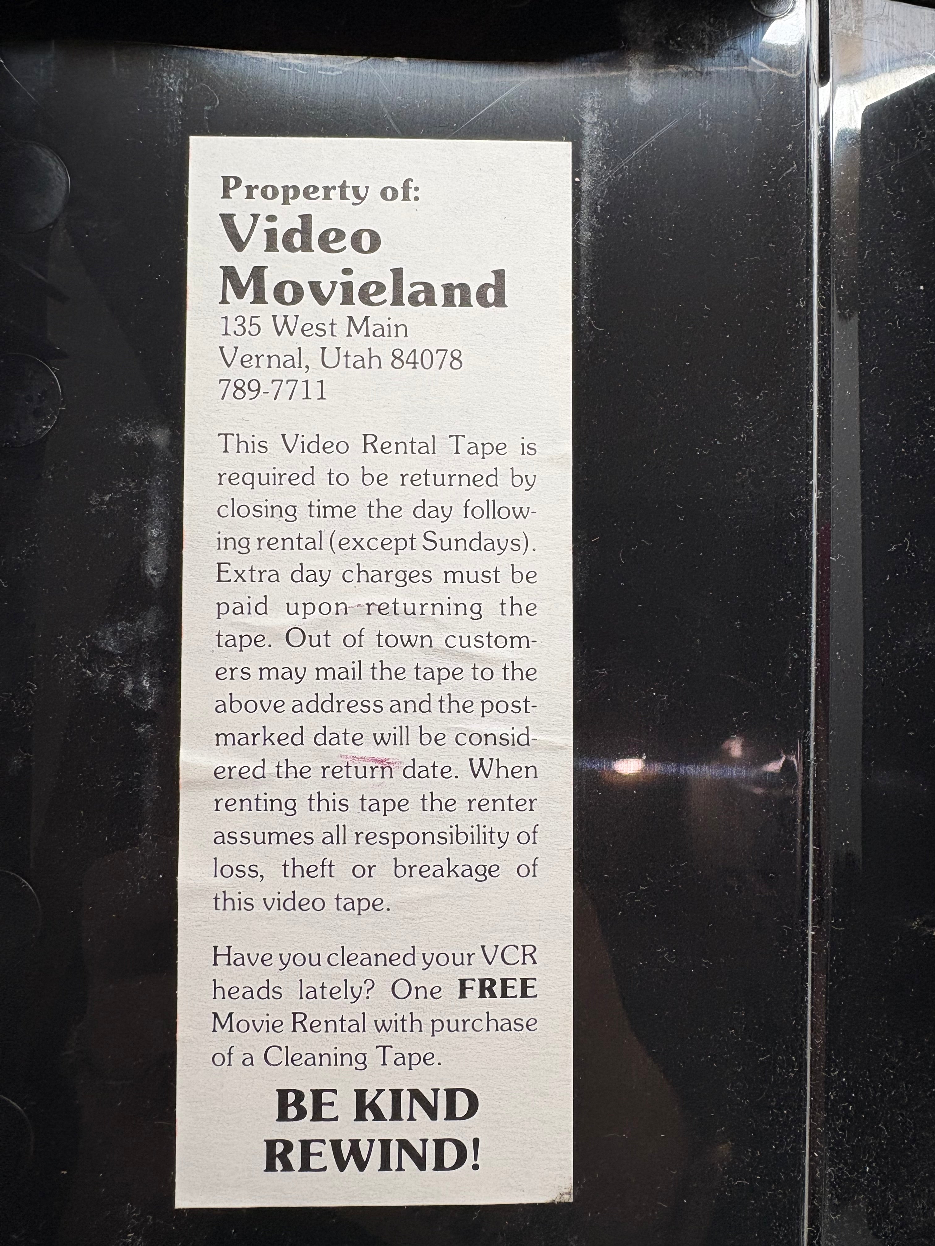 Rare 1987 Empire State VHS Vidmark Entertainment EM4700 – Drama – Vintage Black VHS Case – Good Condition