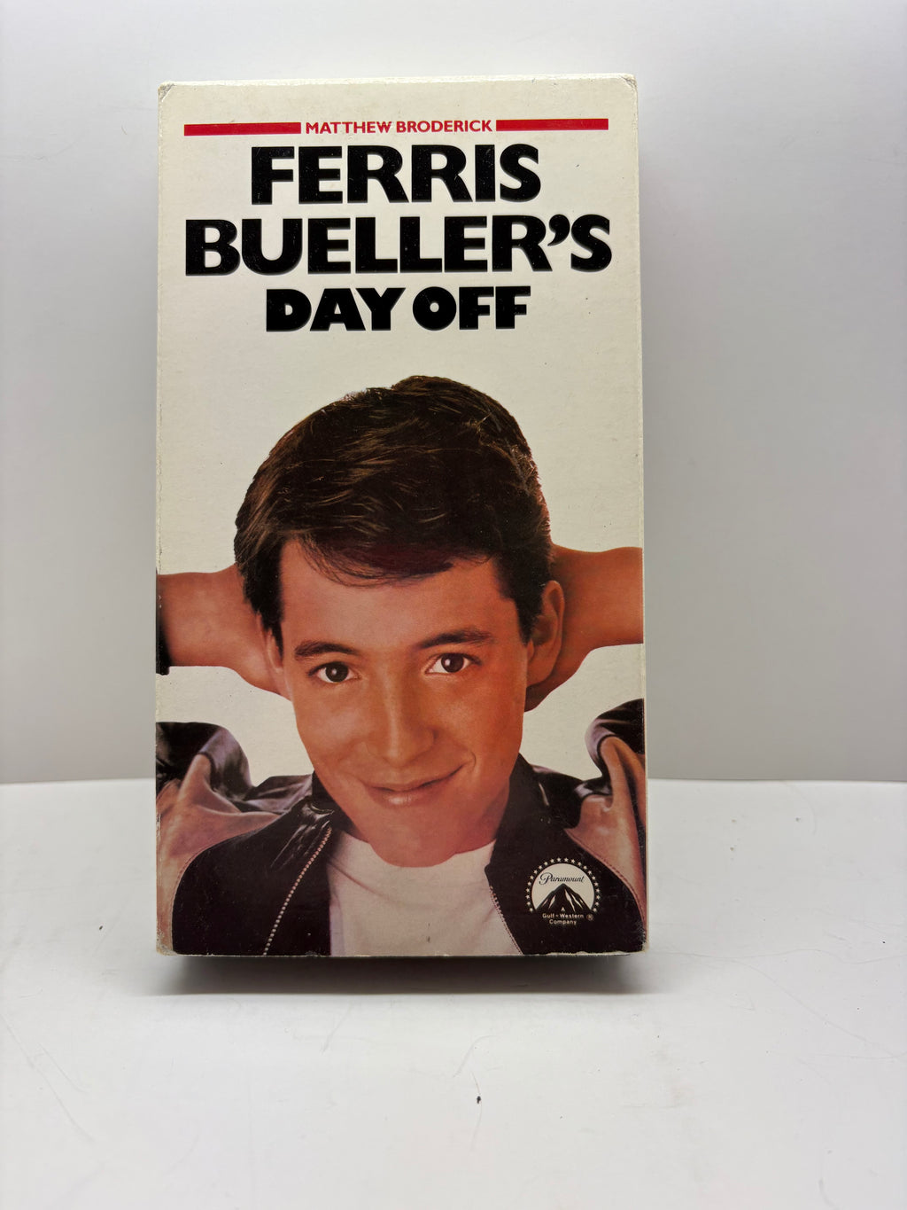 Ferris Bueller’s Day Off VHS Paramount White Cover Great Condition Classic Comedy TESTED
