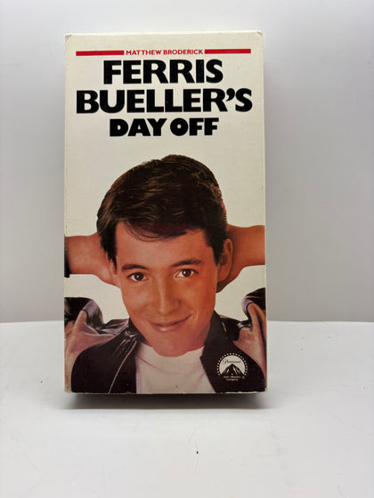 Ferris Bueller’s Day Off VHS Paramount White Cover Great Condition Classic Comedy TESTED