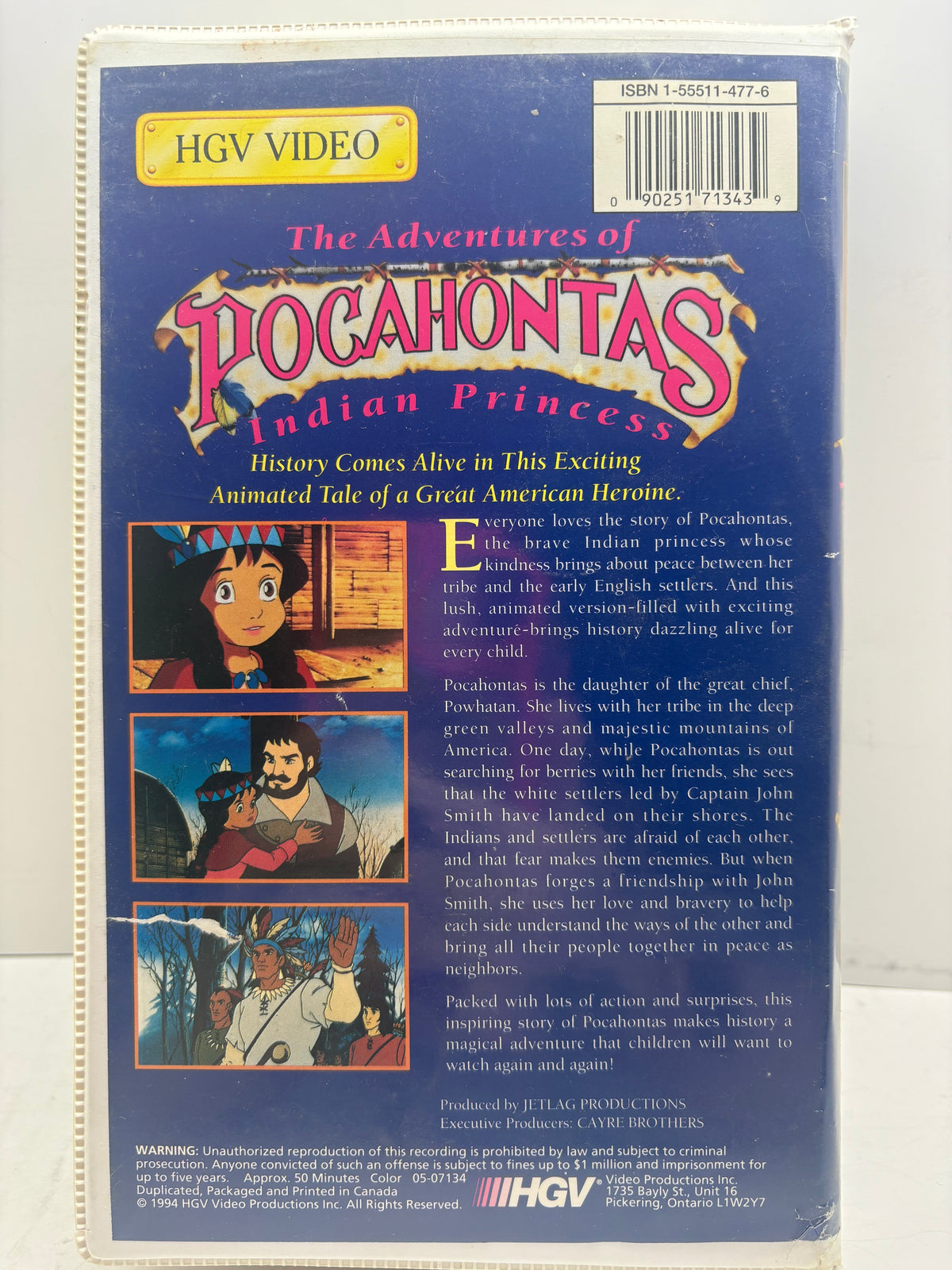 The adventures of Pocahontas Indian princess