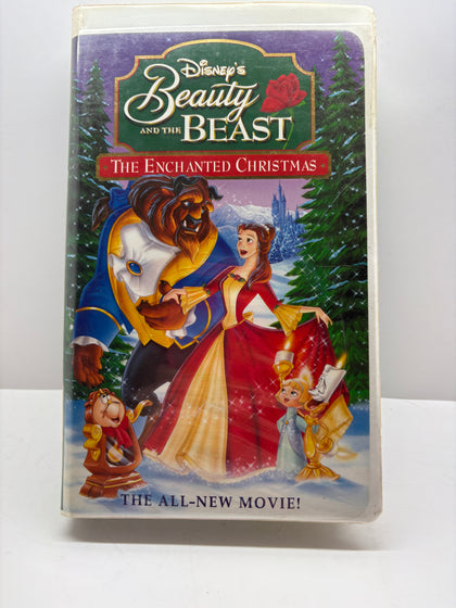 Beauty and the Beast: The Enchanted Christmas VHS (1997) - Disney Animated Sequel - Good Condition TESTED