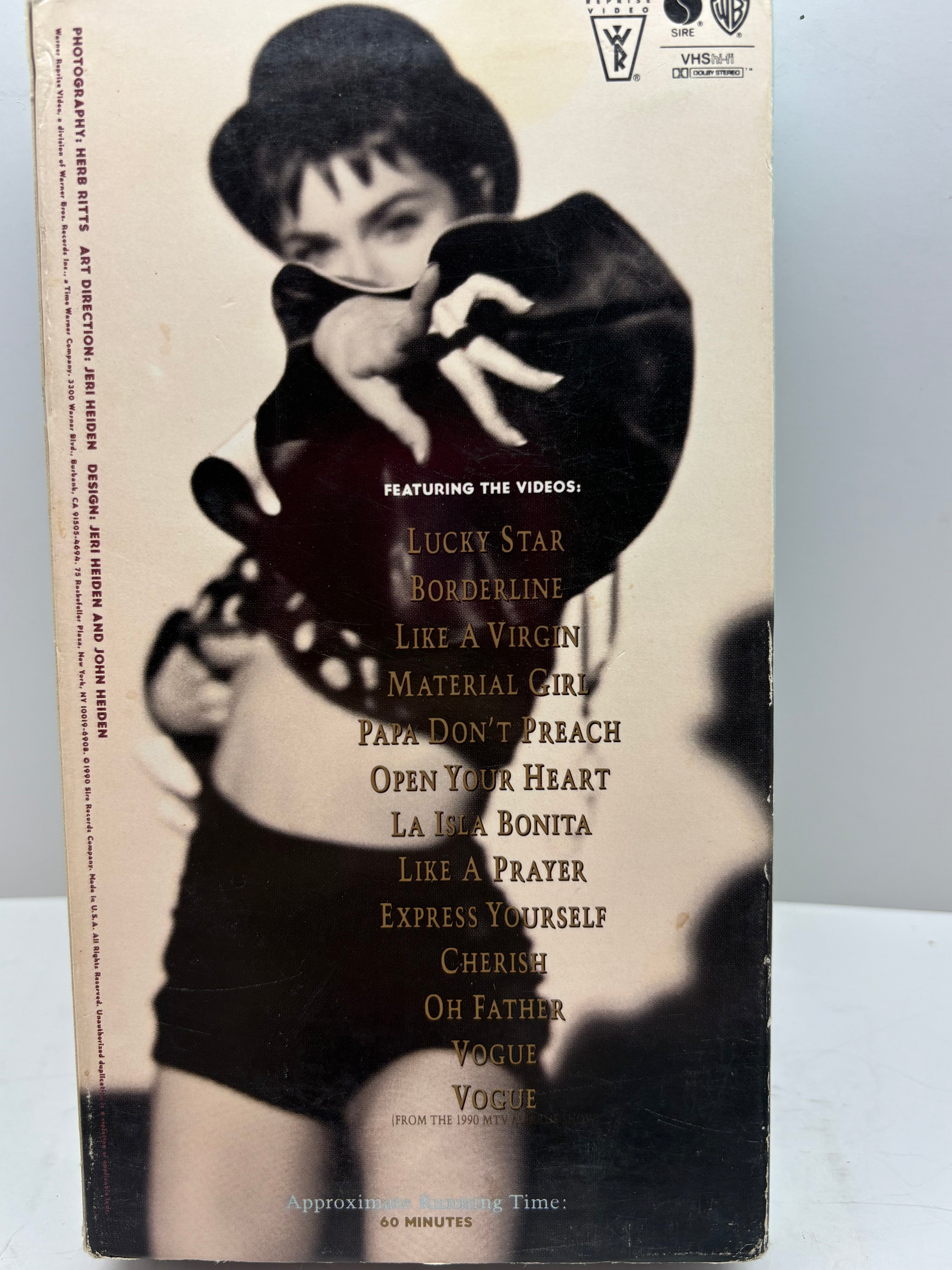 Madonna The Immaculate Collection VHS Blue Cover Very Good Condition Music Video Tape TESTED