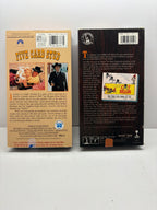 Card Stud (1968) + Cat Ballou (1965) VHS Bundle - Dean Martin, Jane Fonda, Lee Marvin - Classic Westerns - Good Condition TESTED