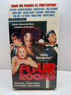 Four Rooms VHS 1995 Tim Roth Antonio Banderas Madonna Quentin Tarantino TESTED