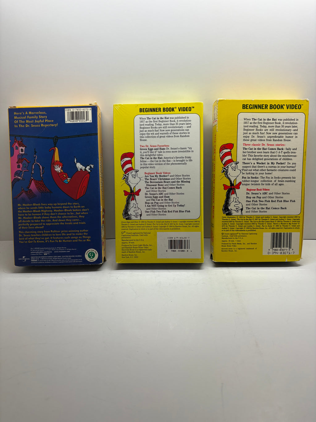 Dr. Seuss Classic VHS Lot (3 Tapes) – Vintage + Sealed Copy!