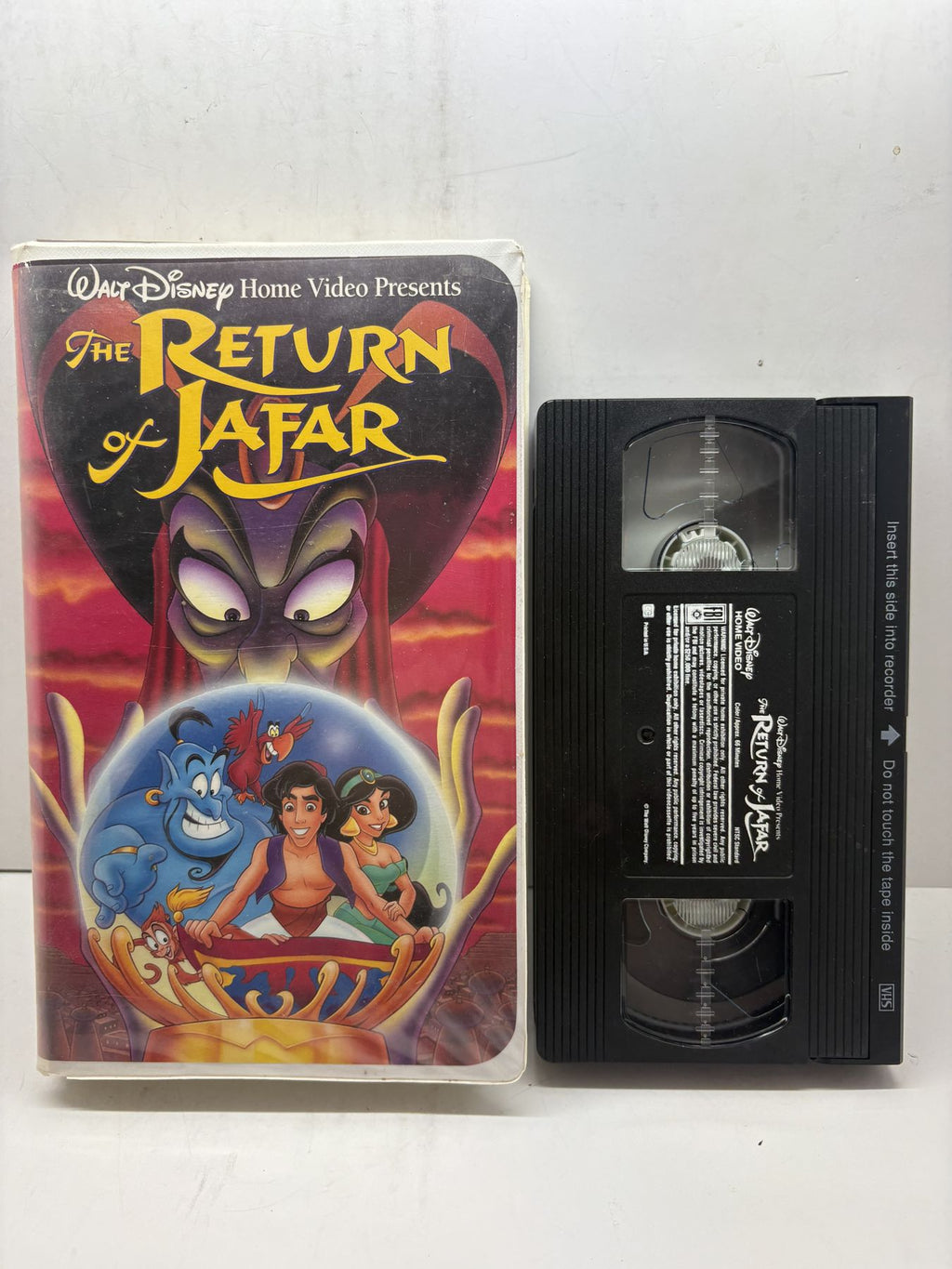 The Return of Jafar VHS front cover and cassette