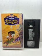 The Hunchback of Notre Dame VHS front cover and cassette