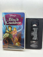 The Black Cauldron – Masterpiece Collection VHS front cover and cassette