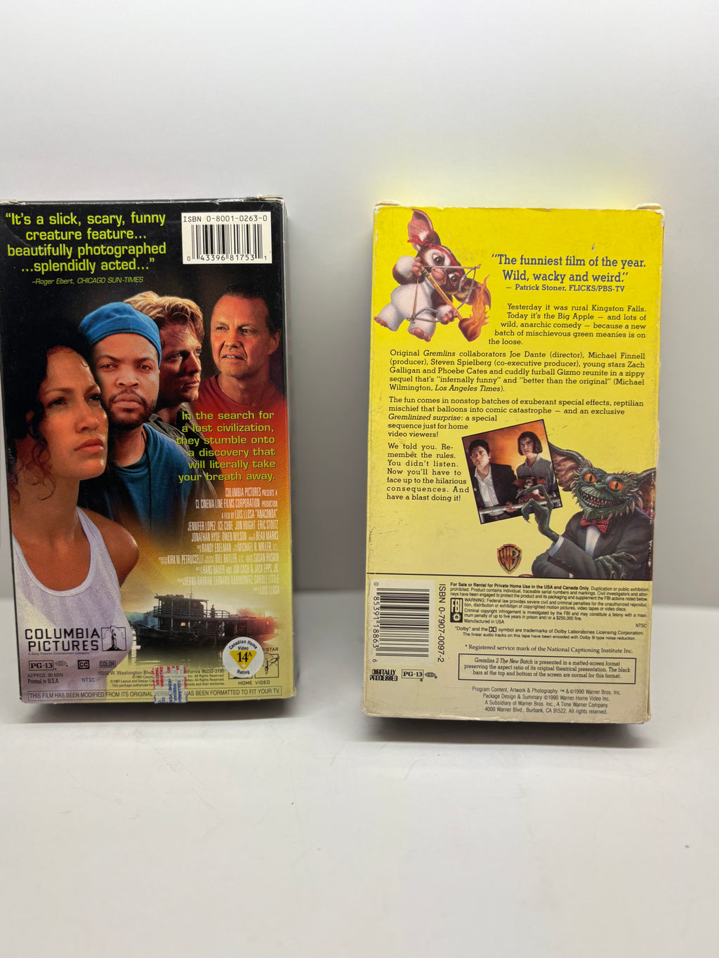 Anaconda VHS Classic Horror & Gremlins 2 VHS 2 Movie Set Good Condition TESTED