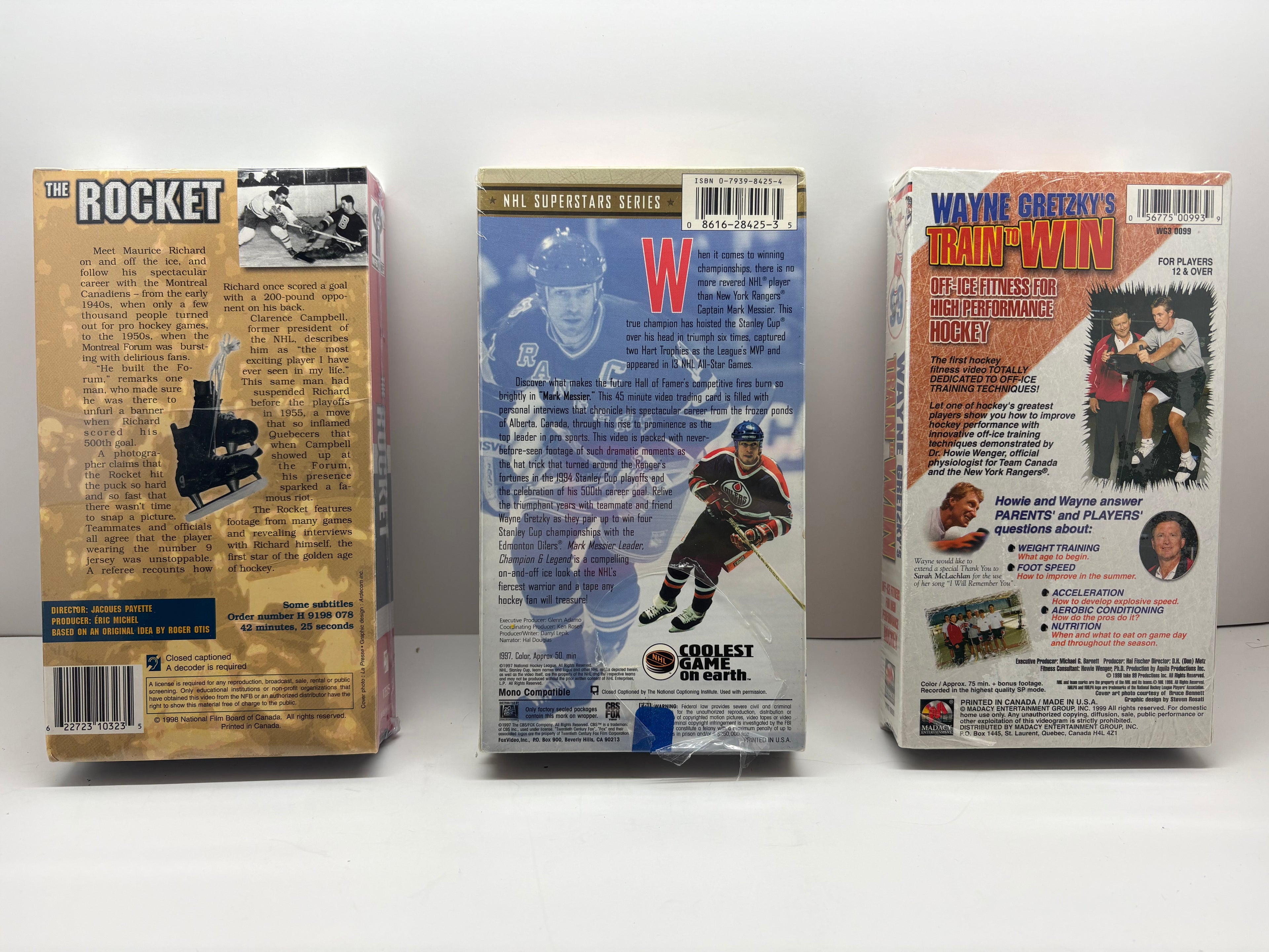 Vintage Sealed Hockey VHS Lot Gretzky Messier Rocket Richard NHL Canada
