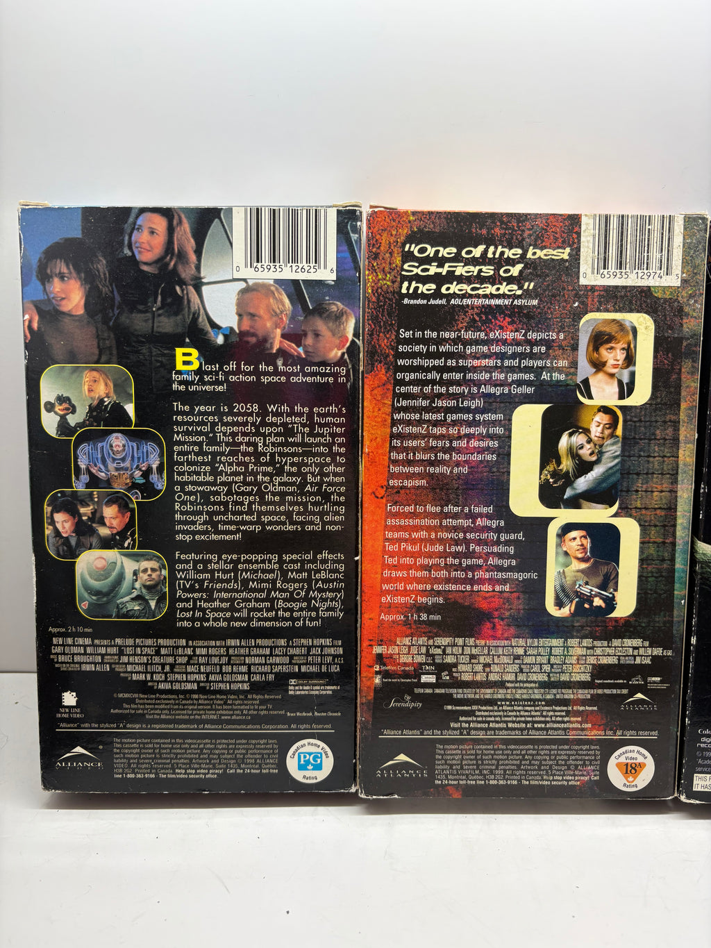 Sci-Fi VHS Lot w/ Event Horizon & eXistenZ – Cult Classics Bundle (8 Tapes) TESTED