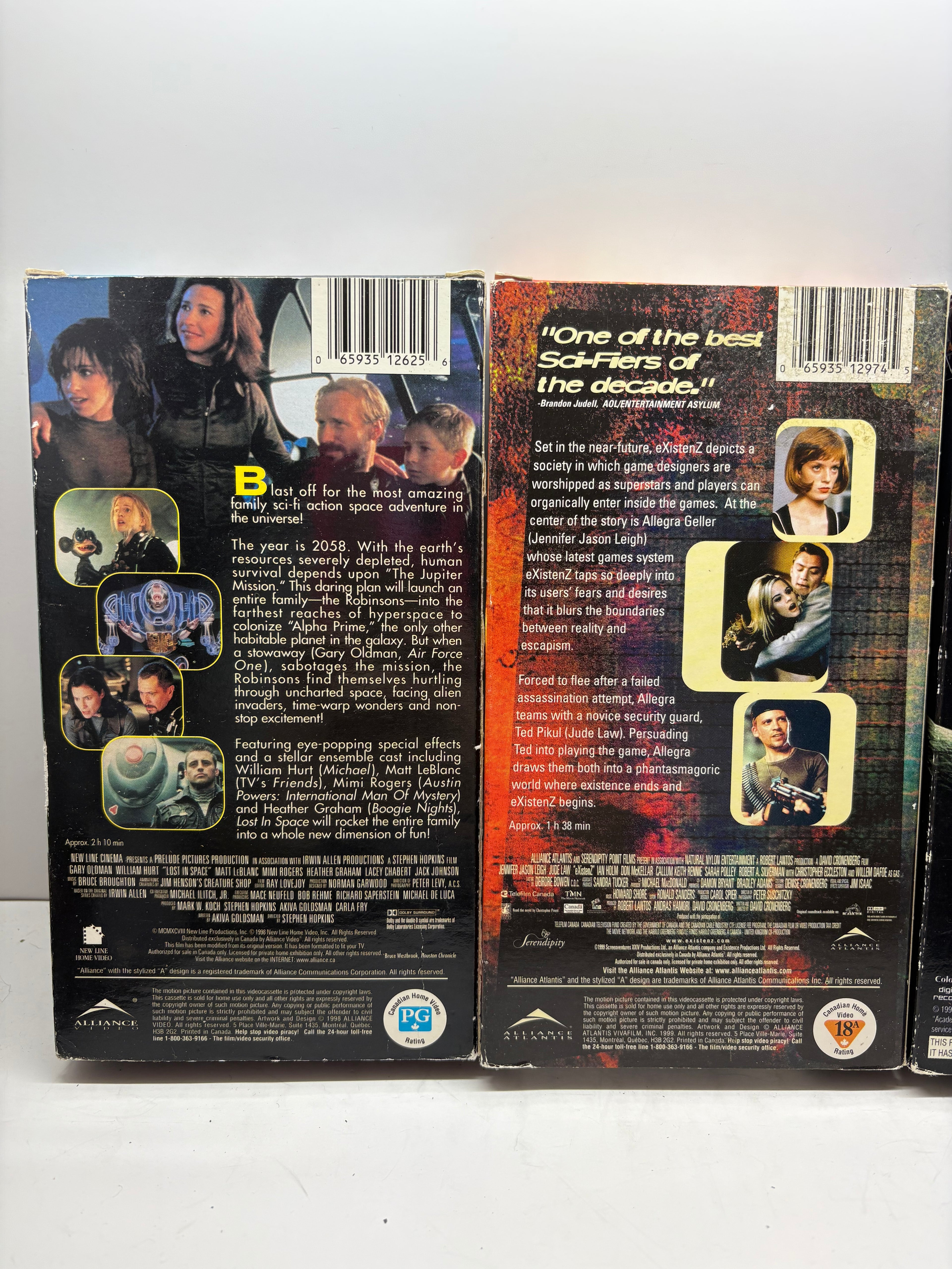 Sci-Fi VHS Lot w/ Event Horizon & eXistenZ – Cult Classics Bundle (8 Tapes) TESTED