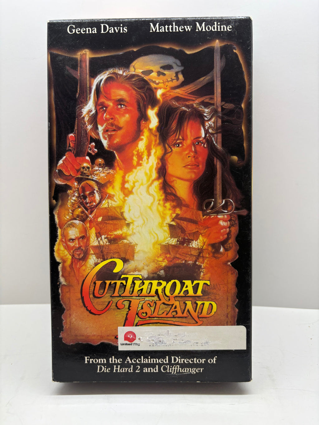 Cutthroat Island VHS Geena Davis Matthew Modine Adventure Film Good Condition TESTED