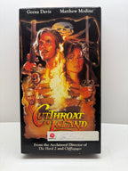 Cutthroat Island VHS Geena Davis Matthew Modine Adventure Film Good Condition TESTED