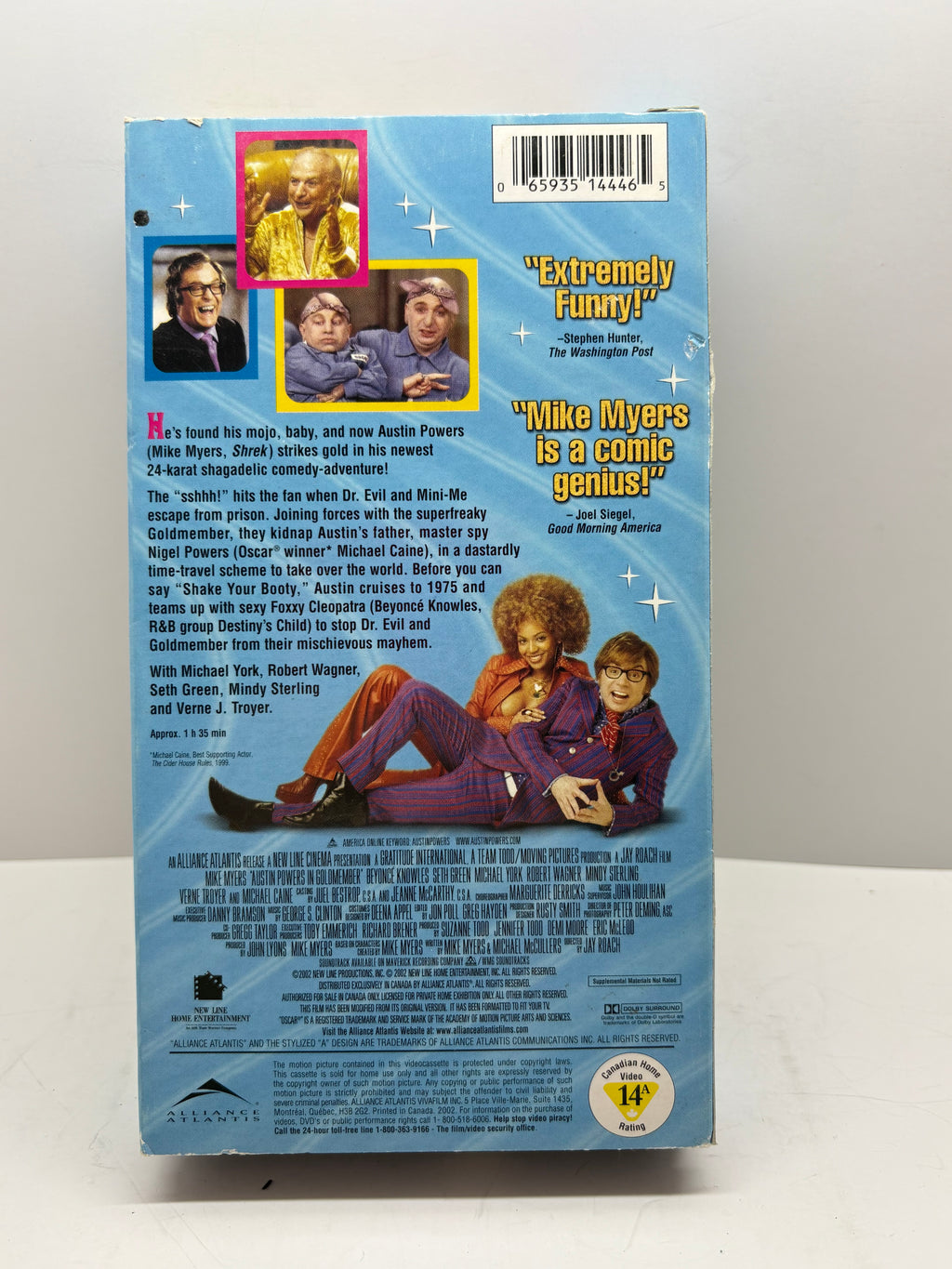 Austin Powers Goldmember VHS Includes Music Videos Britney Spears Beyoncé Very Clean TESTED