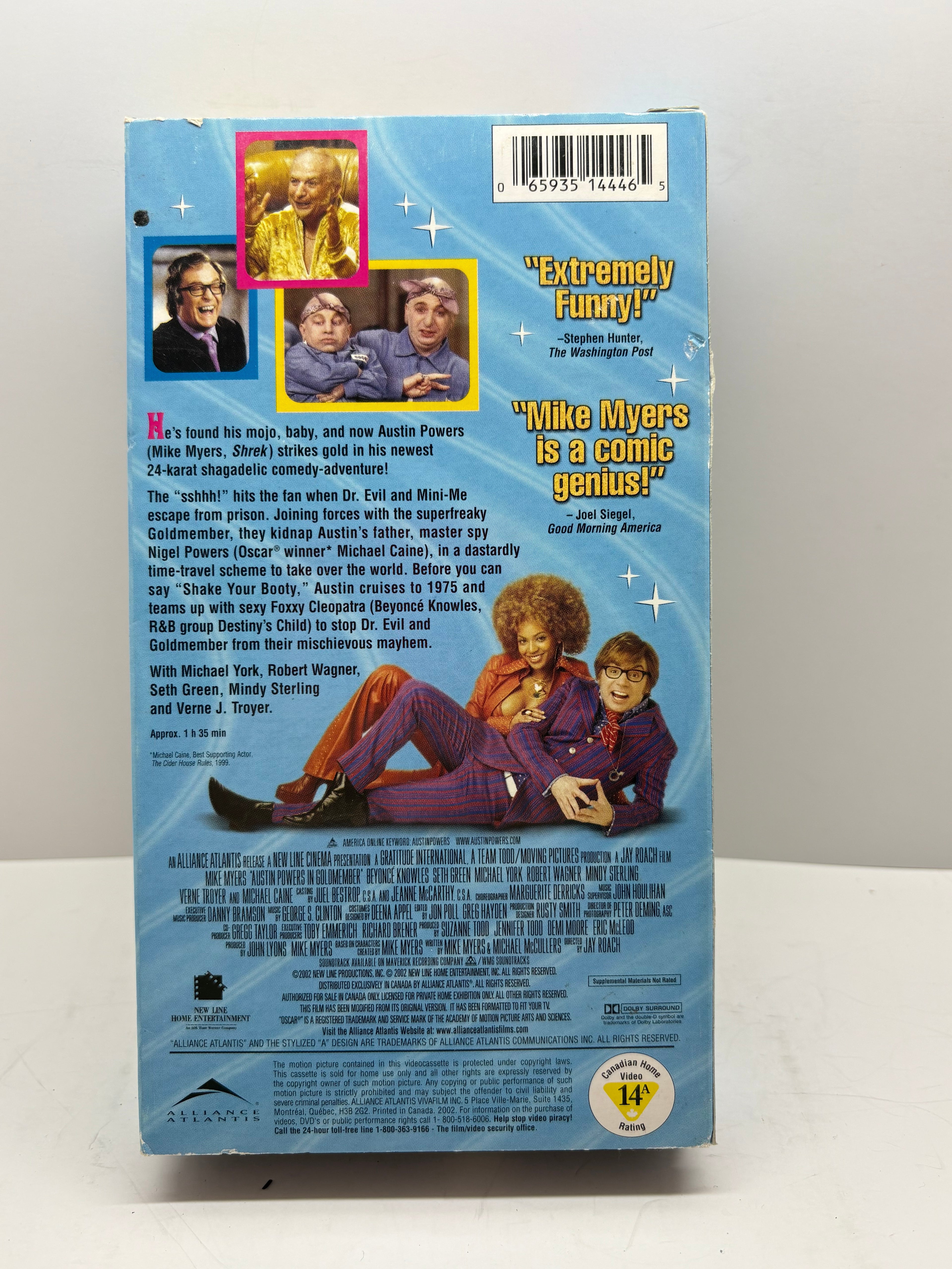Austin Powers Goldmember VHS Includes Music Videos Britney Spears Beyoncé Very Clean TESTED