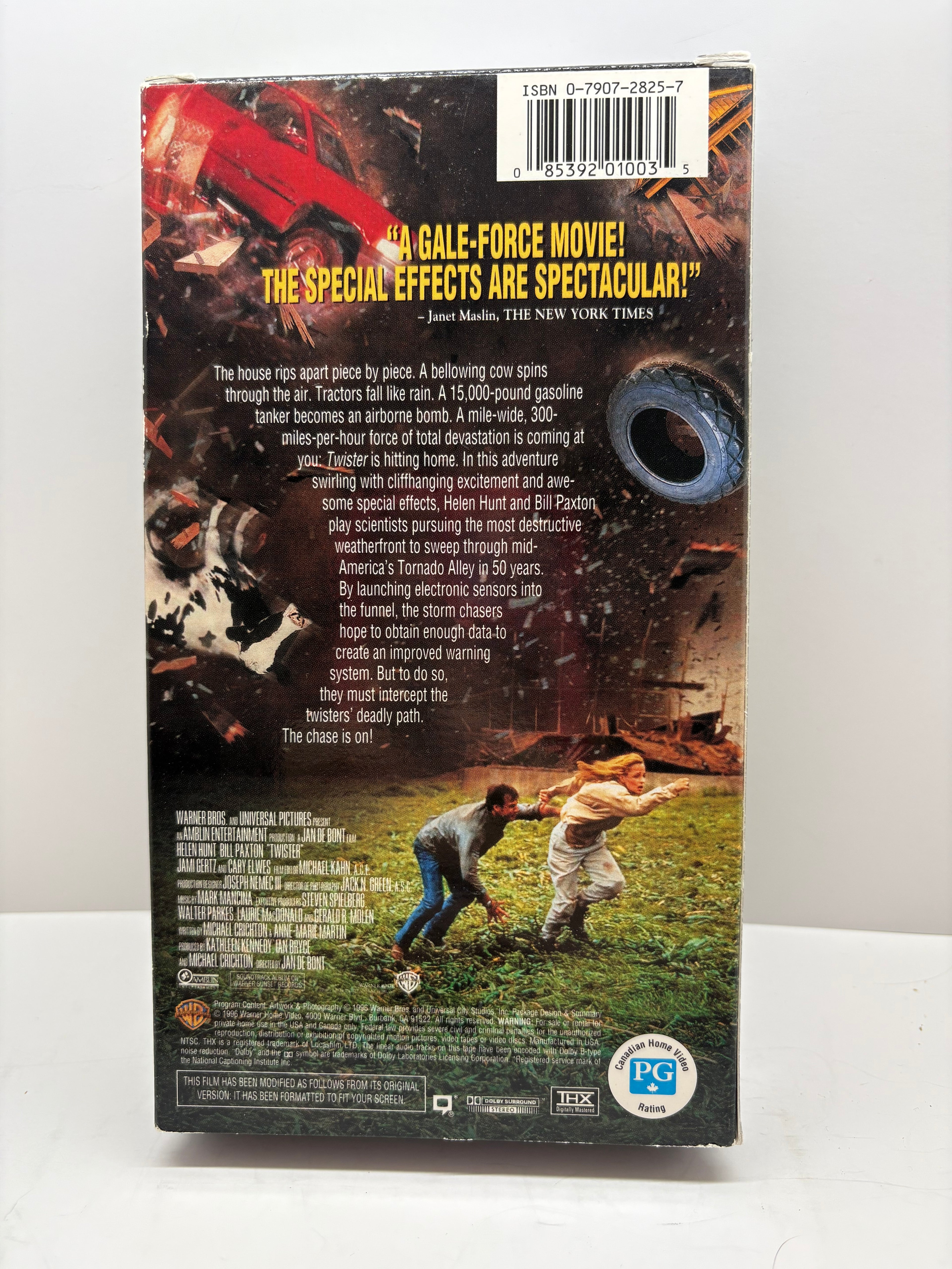 Twister VHS 1996 20th Century Fox Disaster Movie Great Condition