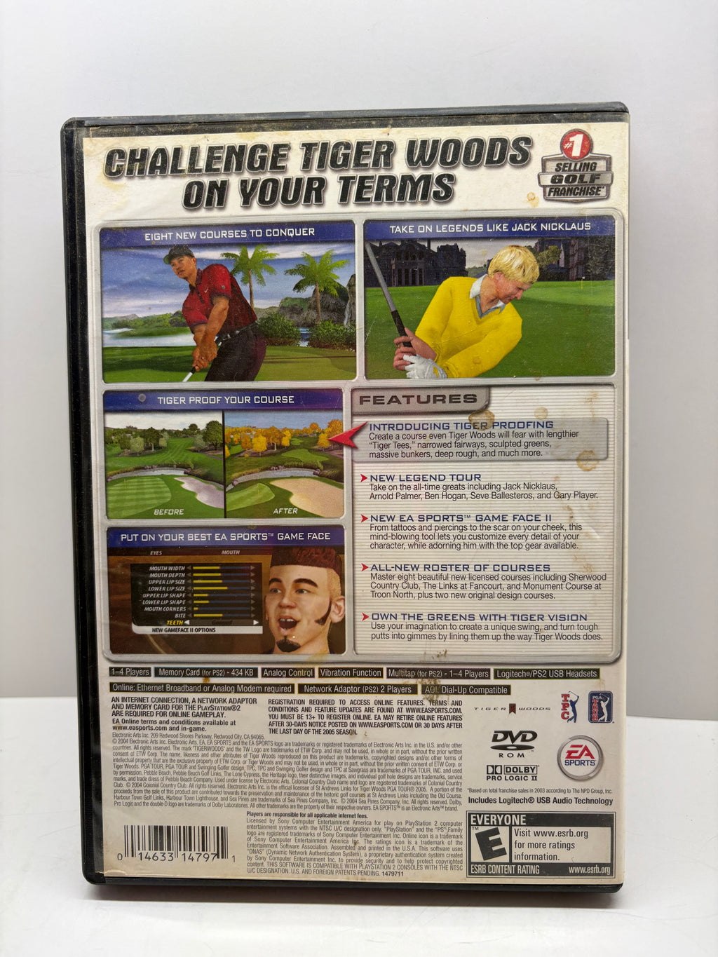 Tiger Woods PGA Tour 2005 PS2 Complete Tested EA Sports PlayStation 2 Golf Game