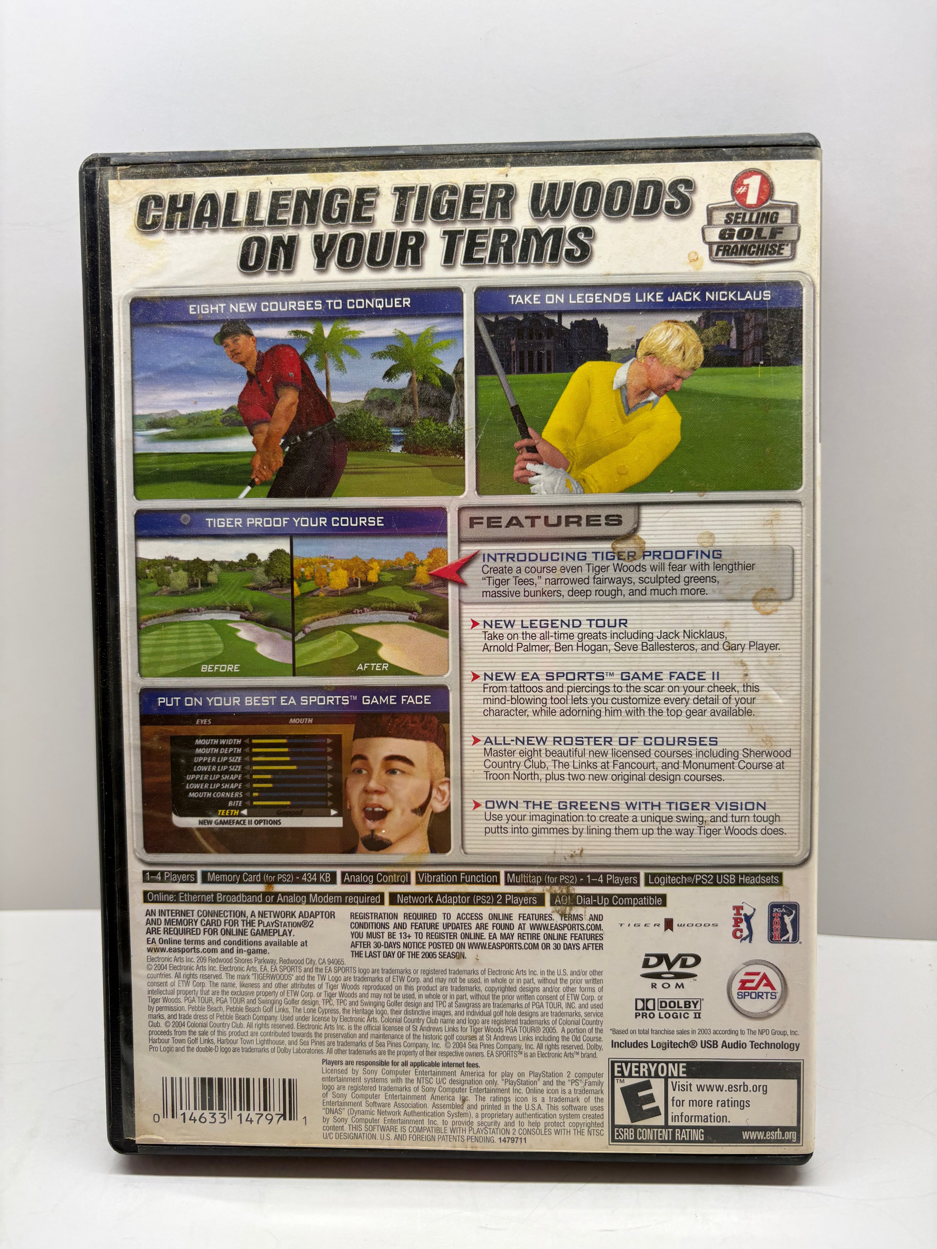 Tiger Woods PGA Tour 2005 PS2 Complete Tested EA Sports PlayStation 2 Golf Game