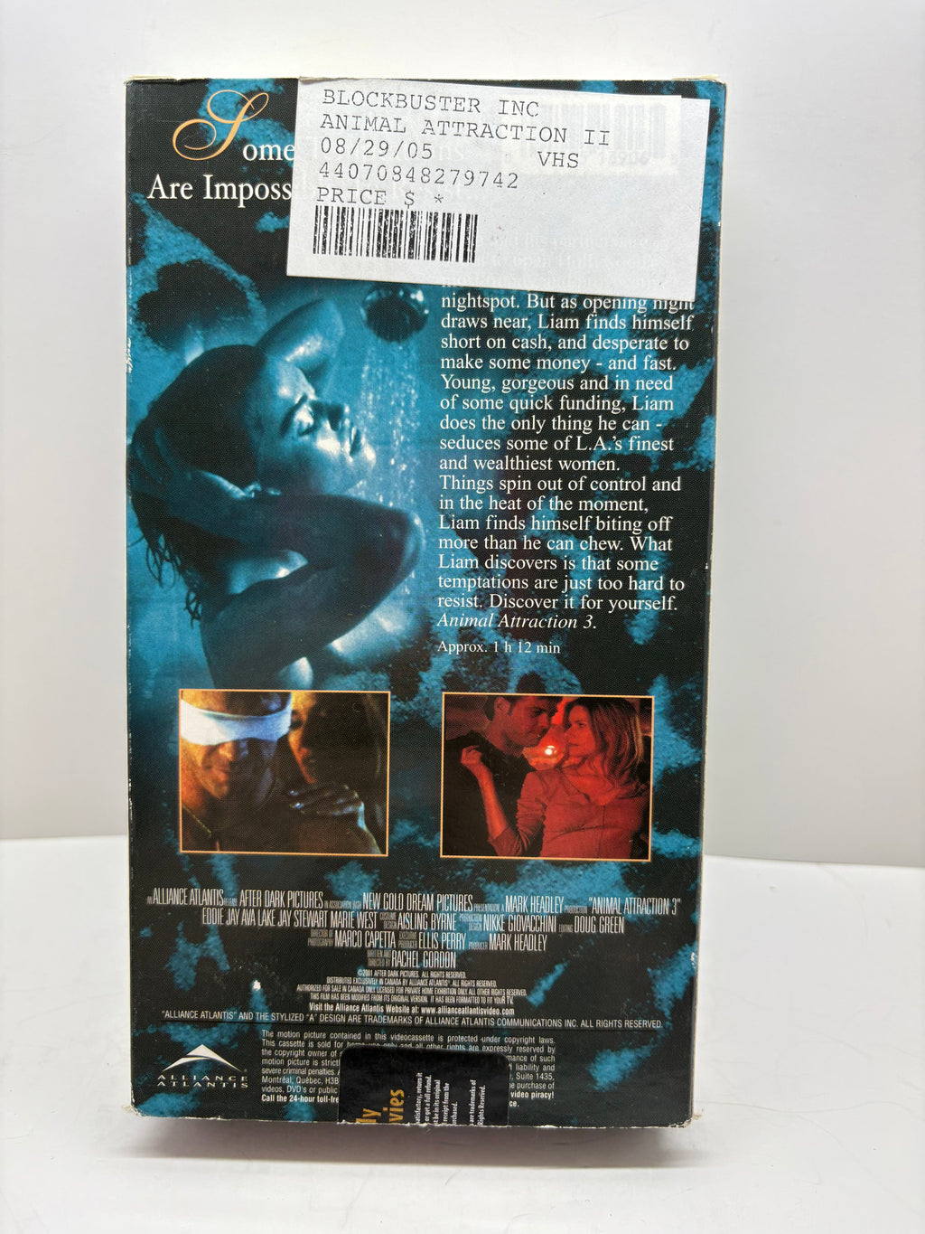 Animal Attraction 2 VHS Former Blockbuster Rental Great Condition