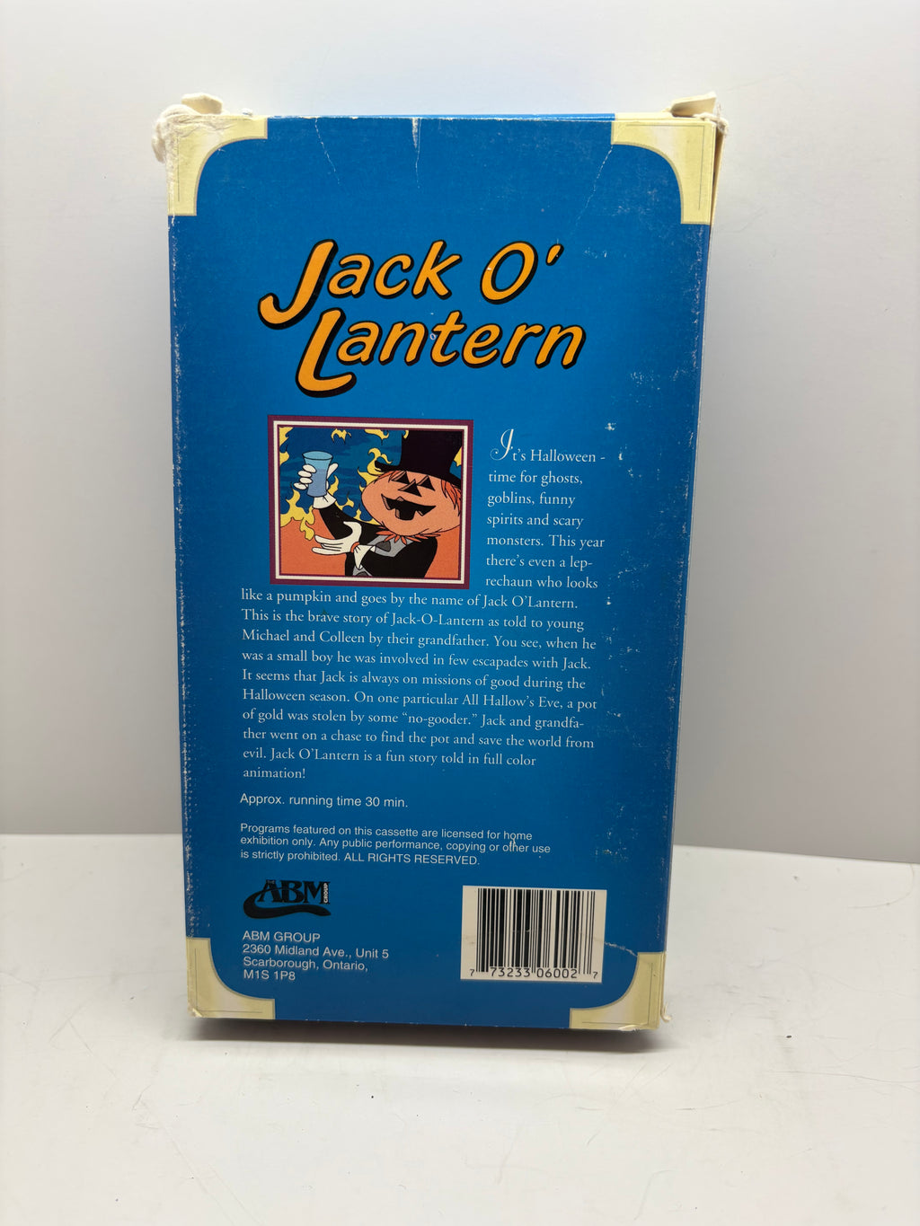 Timeless Classics Jack O’Lantern VHS Animated Children’s Halloween Story Rare TESTED