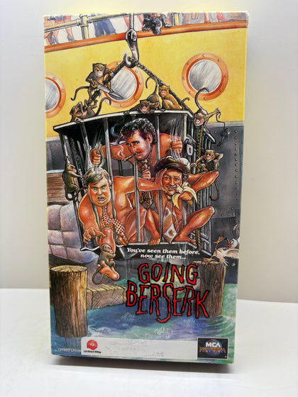 Going Berserk VHS Like New Comedy - John Candy Eugene Levy TESTED Rare Cover