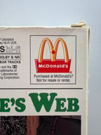 Charlotte’s Web VHS 1993 McDonald’s Exclusive Not for Resale Paramount Family Classic