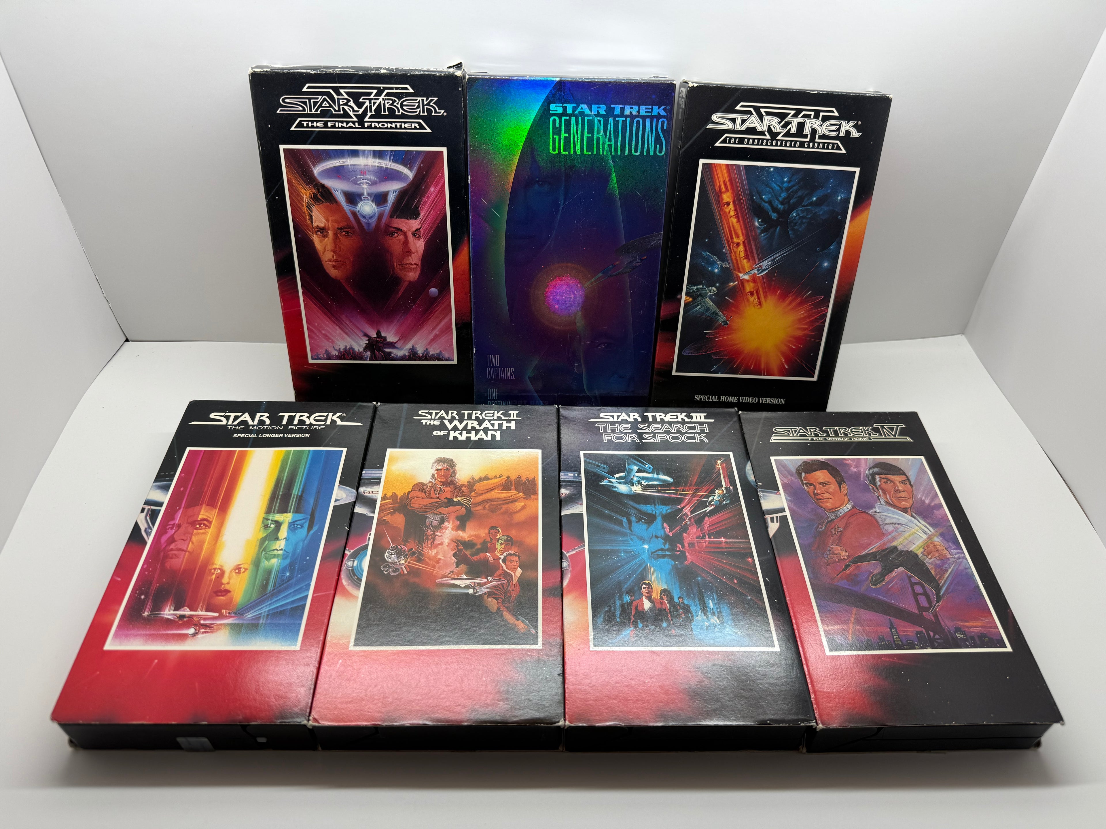 Star Trek Movie Collection I-VII VHS Bundle - Complete Classic Set (Includes Generations)
