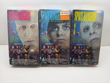 Space Rangers Chronicles VHS Set Vol 1–3 (2 Sealed) Rare Sci-Fi Series