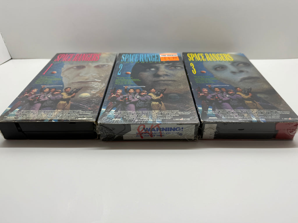 Space Rangers Chronicles VHS Set Vol 1–3 (2 Sealed) Rare Sci-Fi Series