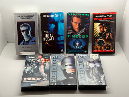 80s Sci-Fi Action VHS Bundle - Blade Runner, Terminator and more