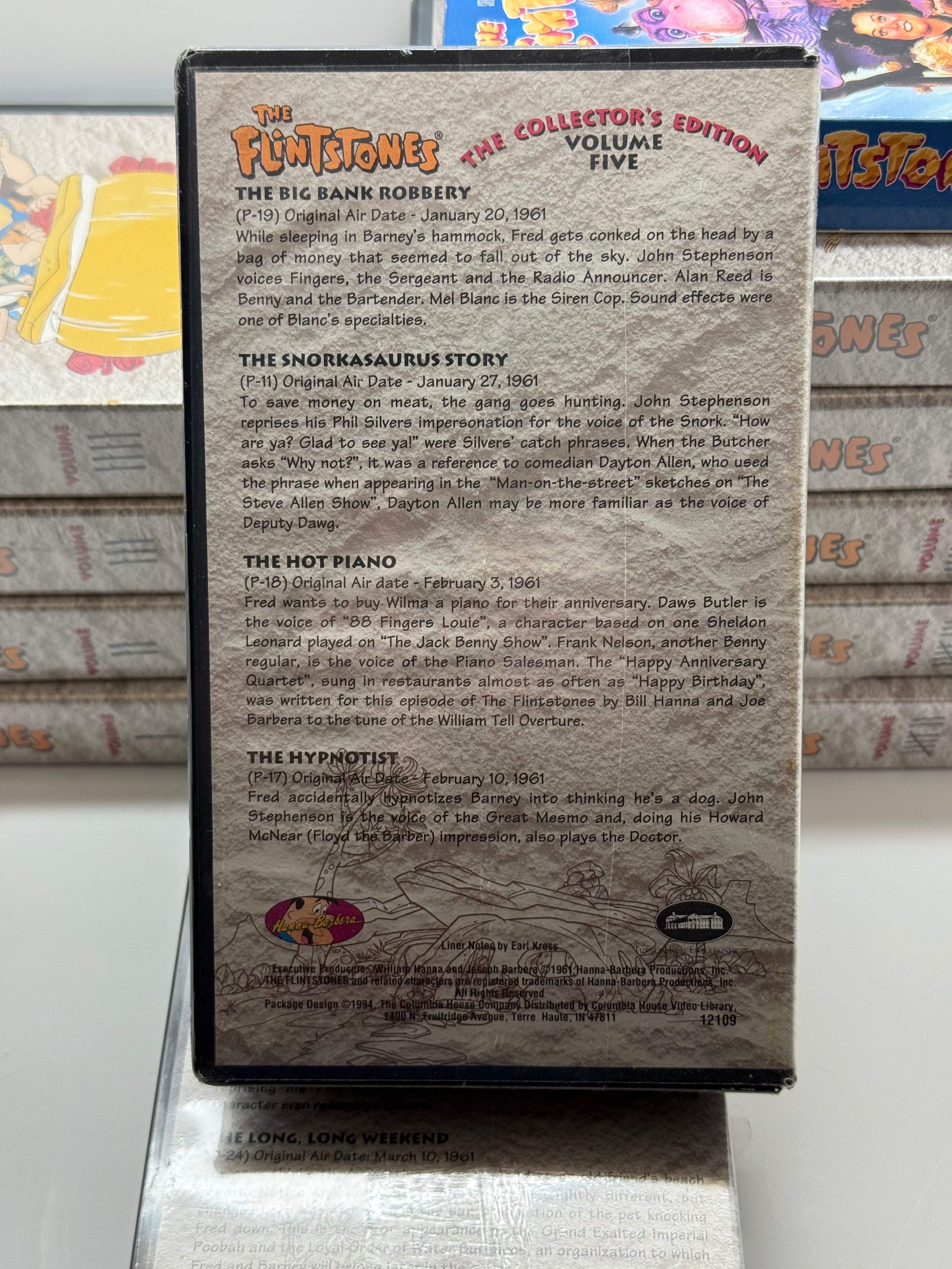 The Flintstones Collector’s Edition VHS Set – Rare Mail-In Exclusive (Canada) Mostly Sealed