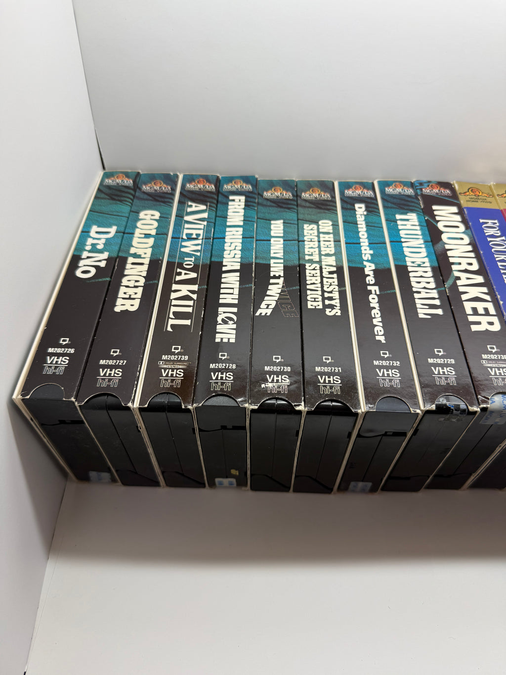James Bond VHS Bundle Lot (21 Films) Complete Collection 007 Connery Moore Brosnan