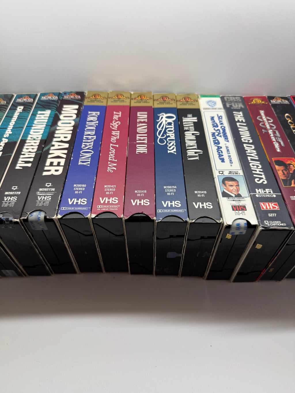 James Bond VHS Bundle Lot (21 Films) Complete Collection 007 Connery Moore Brosnan