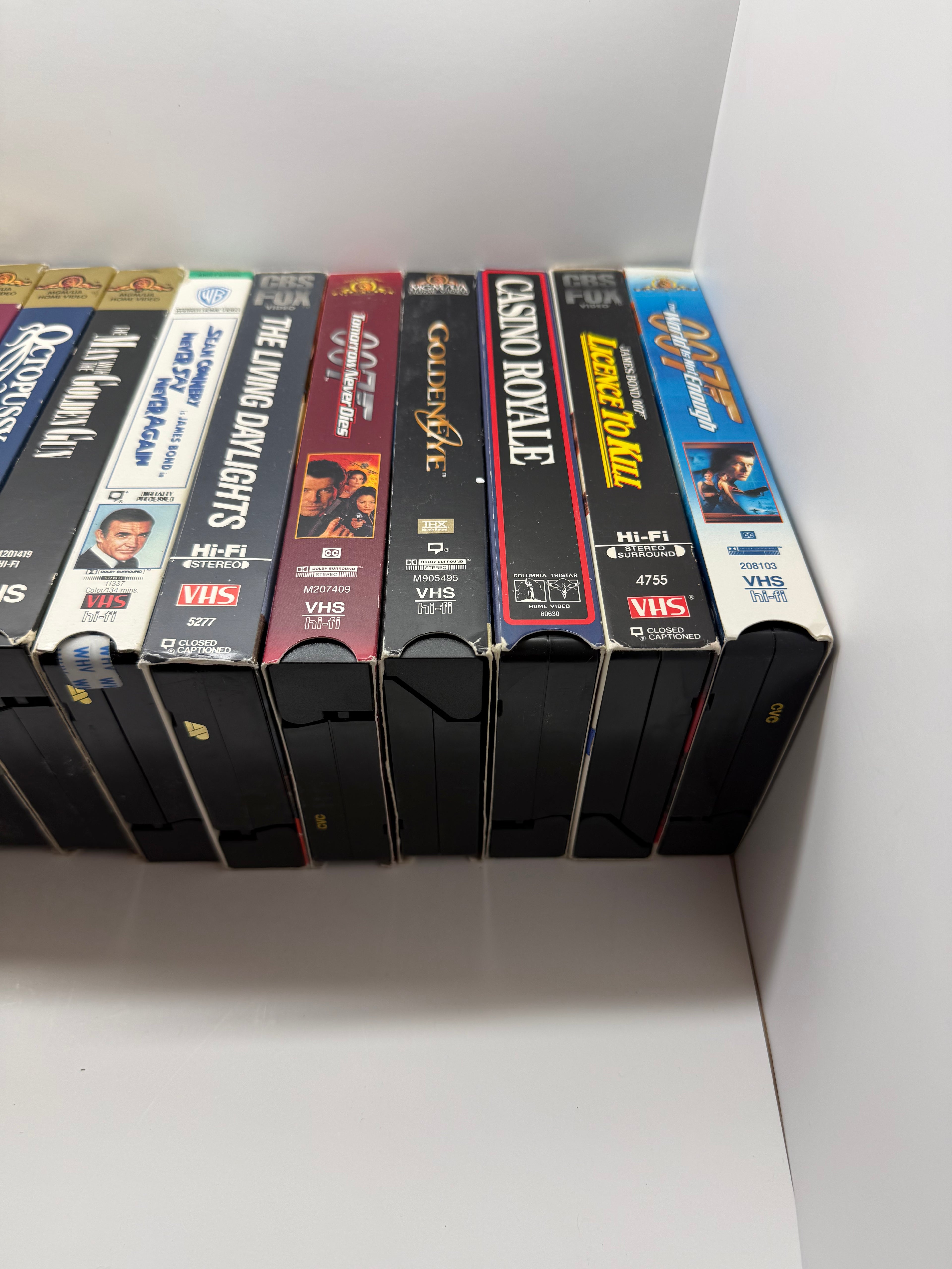 James Bond VHS Bundle Lot (21 Films) Complete Collection 007 Connery Moore Brosnan